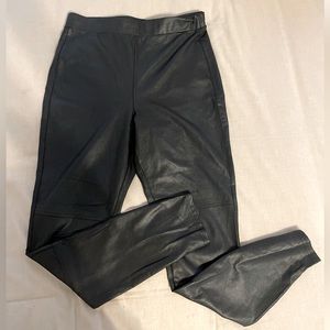 Splendid faux black leather leggings size medium